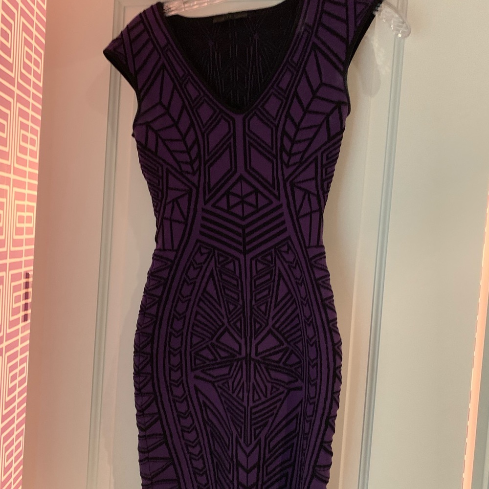 RVN purple bodycon dress